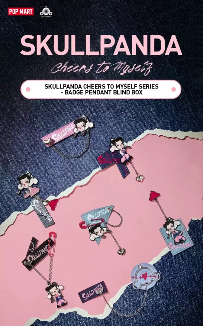 SKULLPANDA CHEERS TO MYSELF-SERIEN – Merke-anheng, blindboks