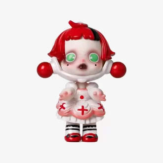 SKULLPANDA Hvit Hushjelp Figur