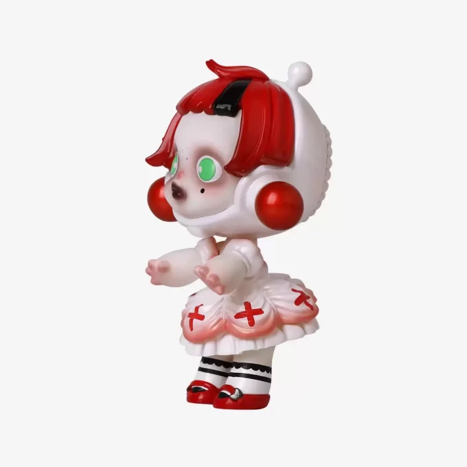 SKULLPANDA Hvit Hushjelp Figur