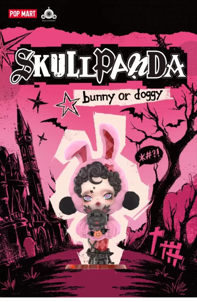 SKULLPANDA Kanin- eller hundefigur