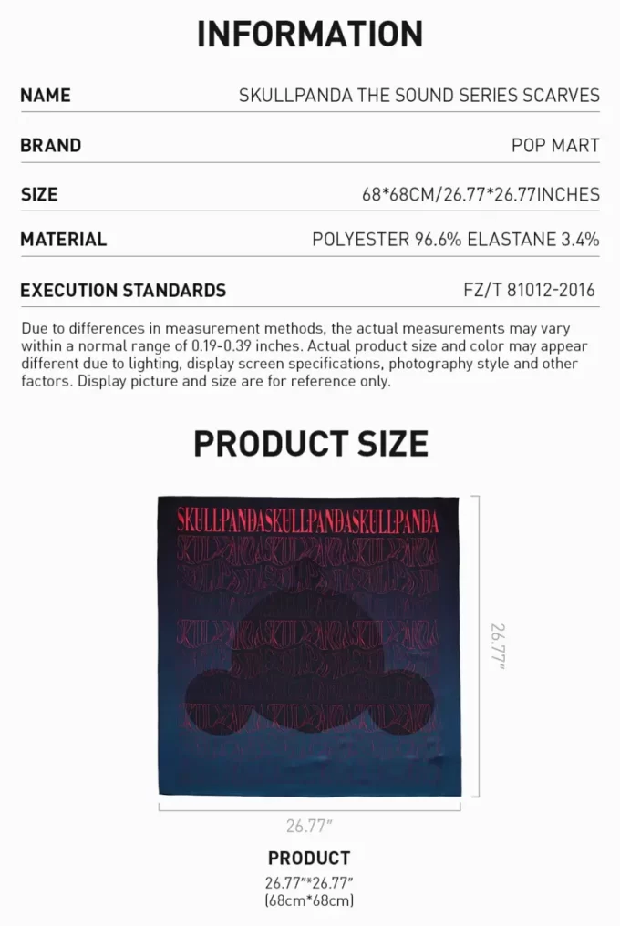 SKULLPANDA Lydserien Skjerf (Ekvilibrium) (Beundringen)