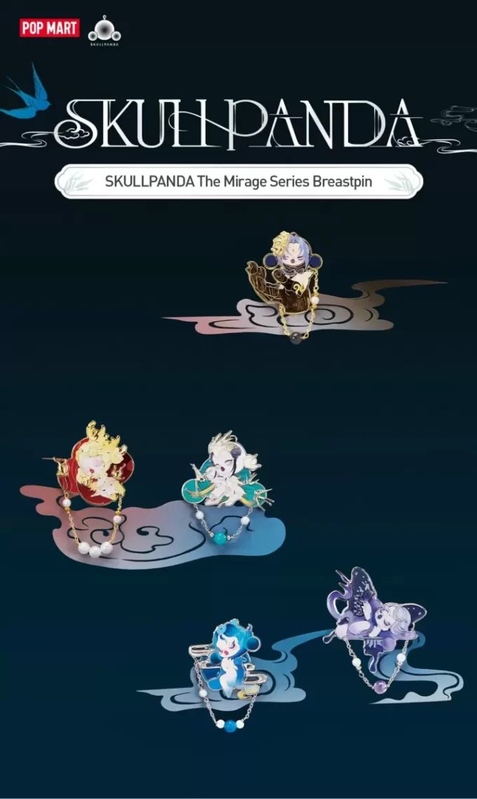 SKULLPANDA Mirage-serien brystnål