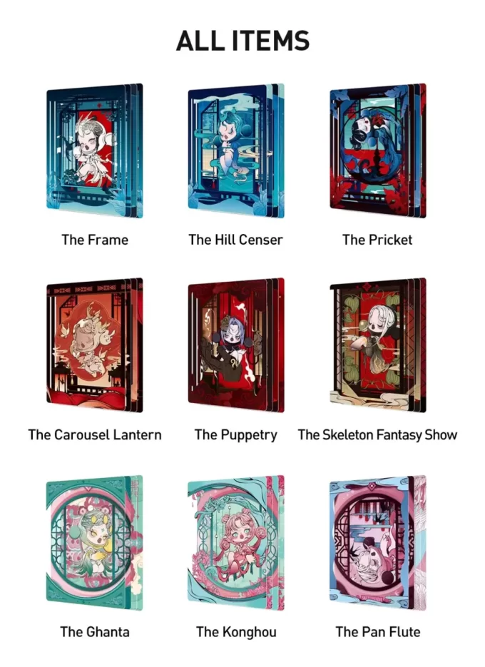 SKULLPANDA Mirage-serien Figurer Kunstsamlingskort
