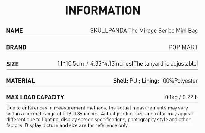 SKULLPANDA Mirage-serien miniveske