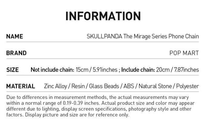 SKULLPANDA Mirage-serien Telefonkjede