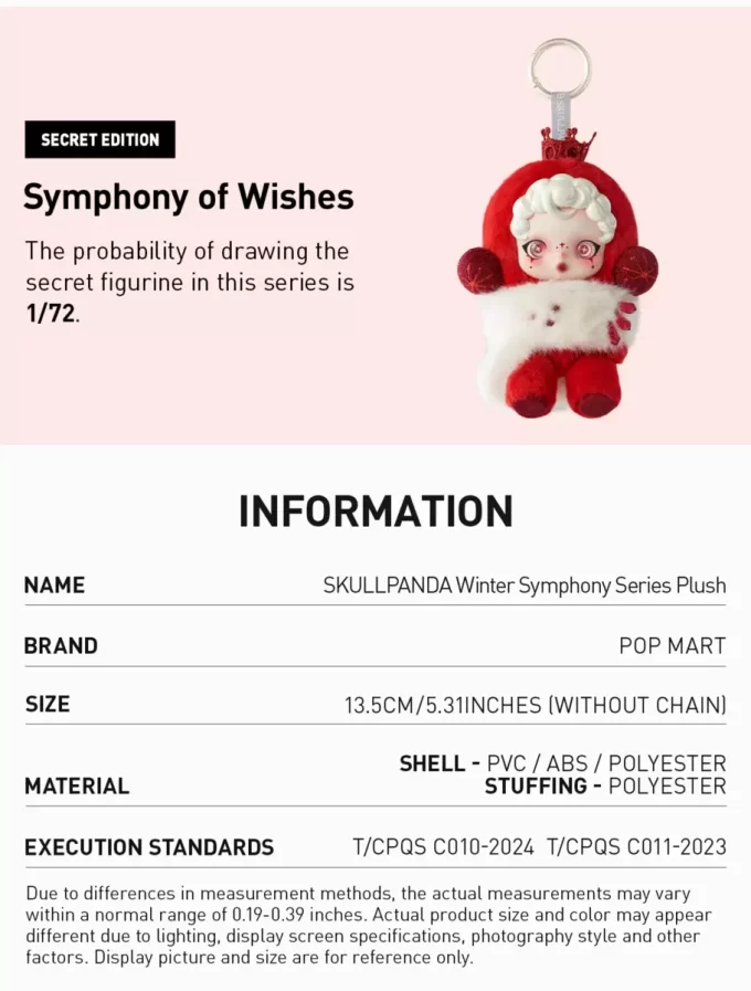 SKULLPANDA Winter Symphony-serien Plysj
