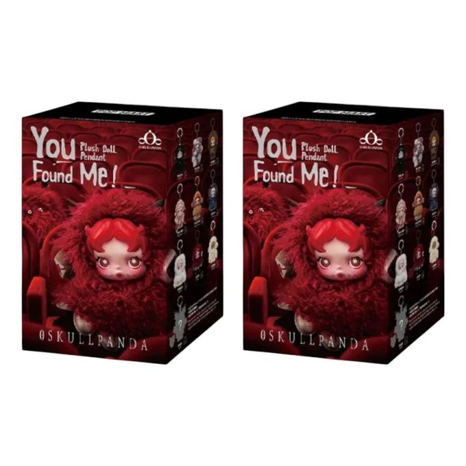 Skullpanda You Found Me Plysjdukke Anheng Forseglet Etui (2 Blindbokser)
