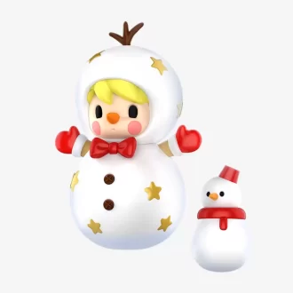 Søt bønne snømannfigur