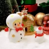 Søt bønne snømannfigur