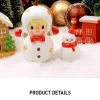 Søt bønne snømannfigur