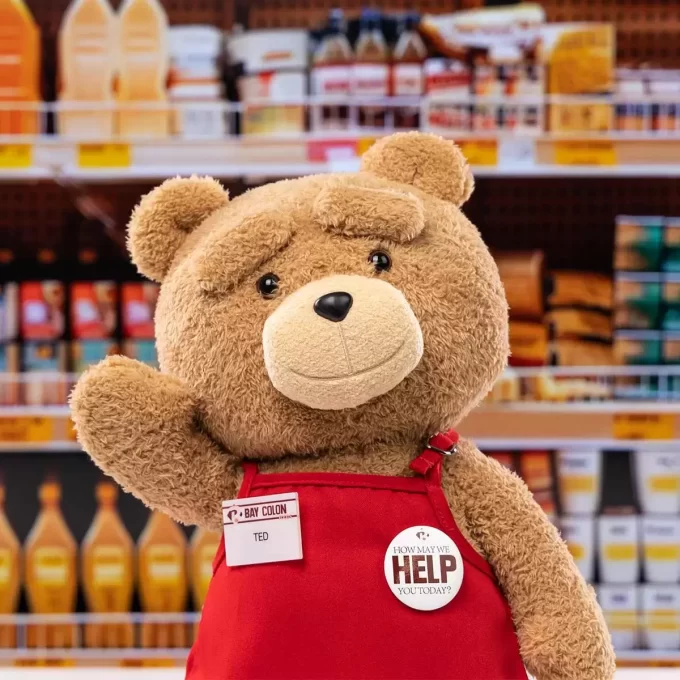 Ted2-ted action plysjfigur
