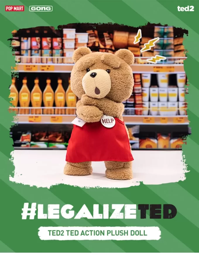 Ted2-ted action plysjfigur