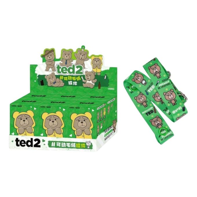 Ted2 Teddybjørn Action Plysj Anheng Forseglet Etui (6 Blindbokser) + Spesialbonus til Smekke og Brace