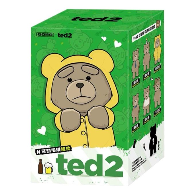 Ted2 Teddybjørn Action Plysjanheng Forseglet Etui (1 Blindboks)
