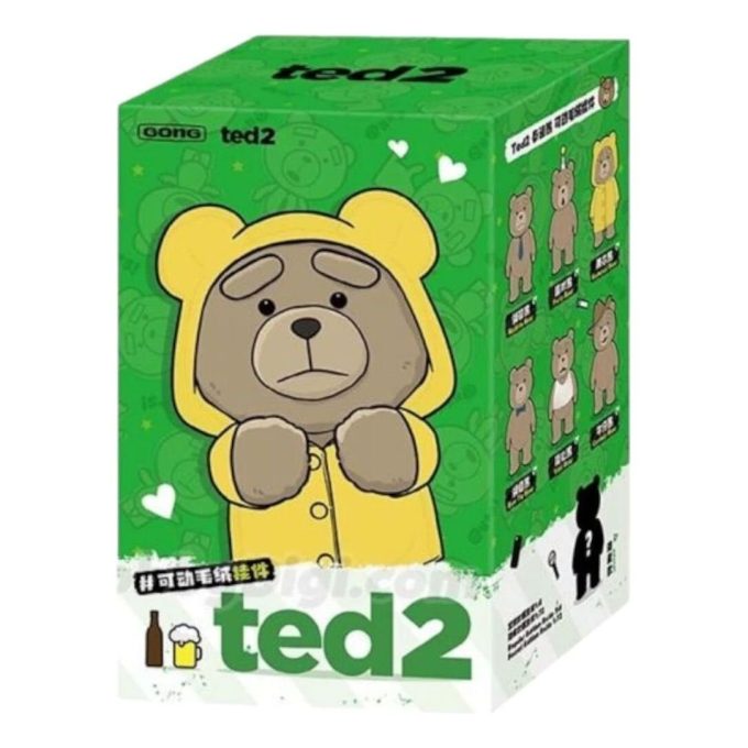 Ted2 Teddybjørn Action Plysjanheng Forseglet Etui (1 Blindboks)