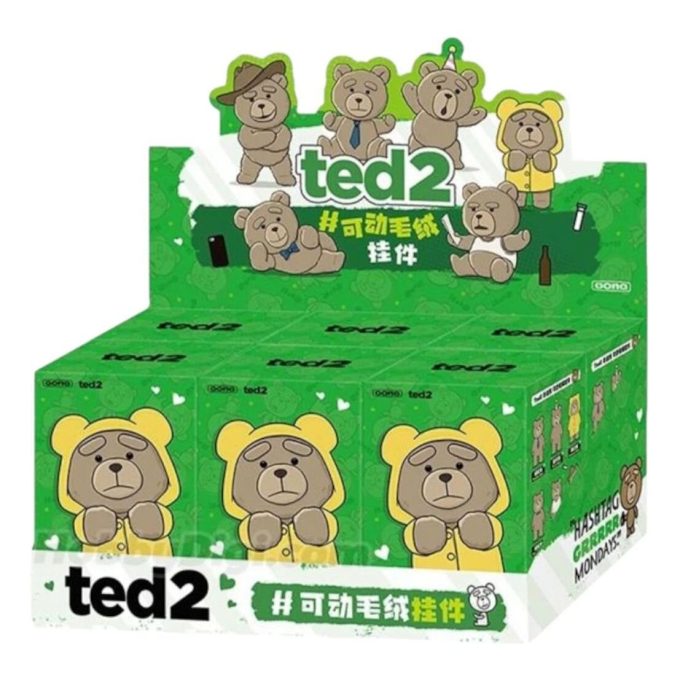 Ted2 Teddybjørn Action Plysjanheng Forseglet Etui (6 Blindbokser)