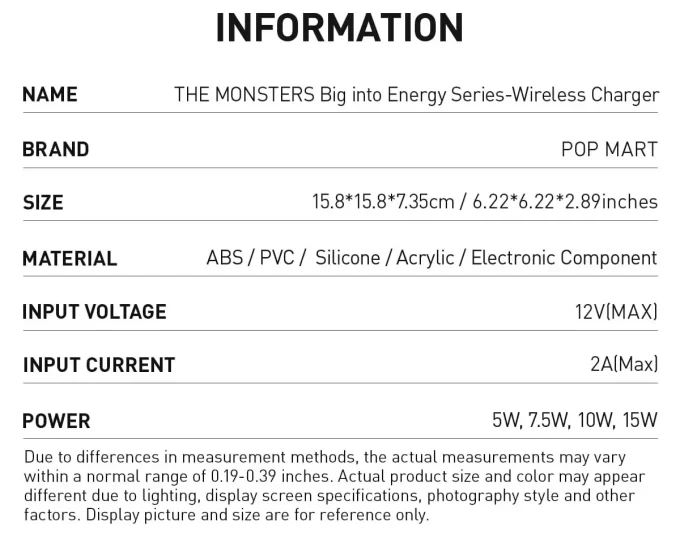 THE MONSTERS Big Into Energy-serien – trådløs lader