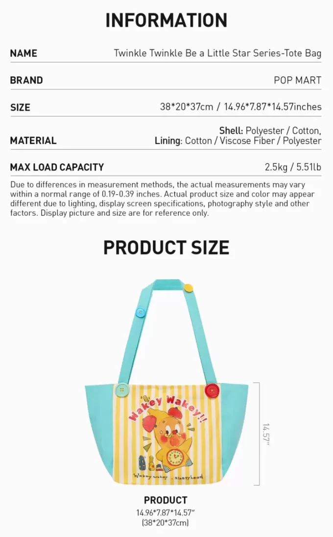 Twinkle Twinkle Be A Little Star-serien – stoffveske