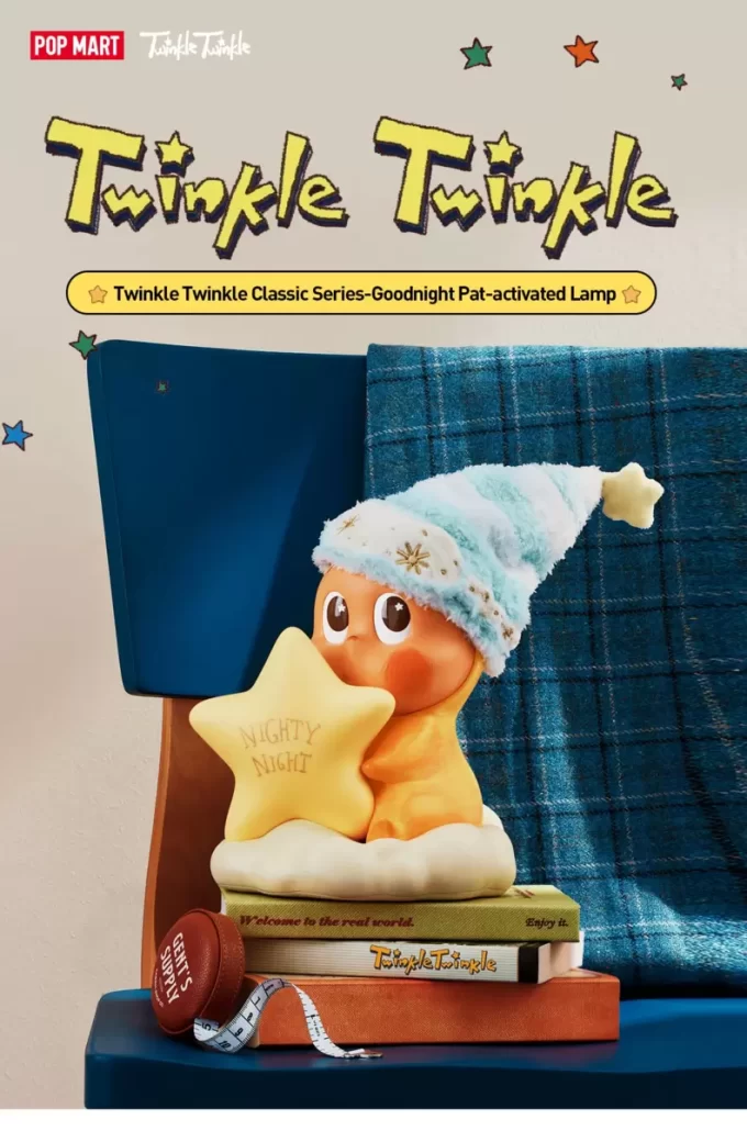Twinkle Twinkle Classic-serien – Godnatt-klapp-aktivert lampe