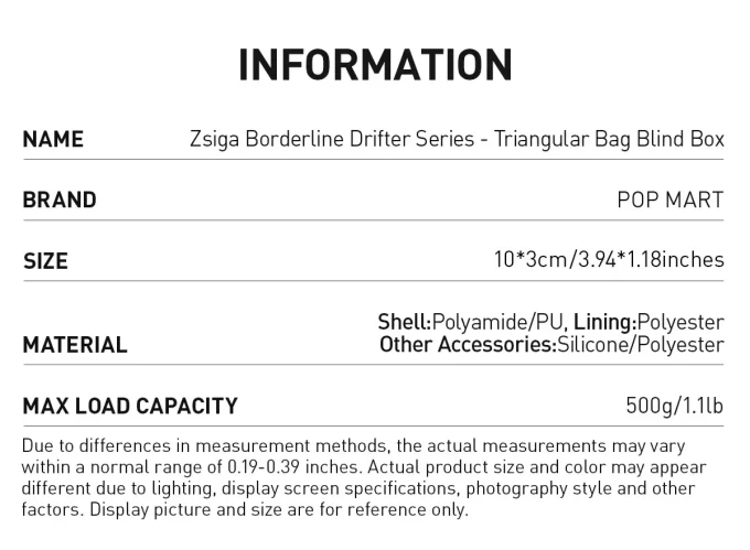 Zsiga Borderline Drifter-serien – trekantet veske i blindboks